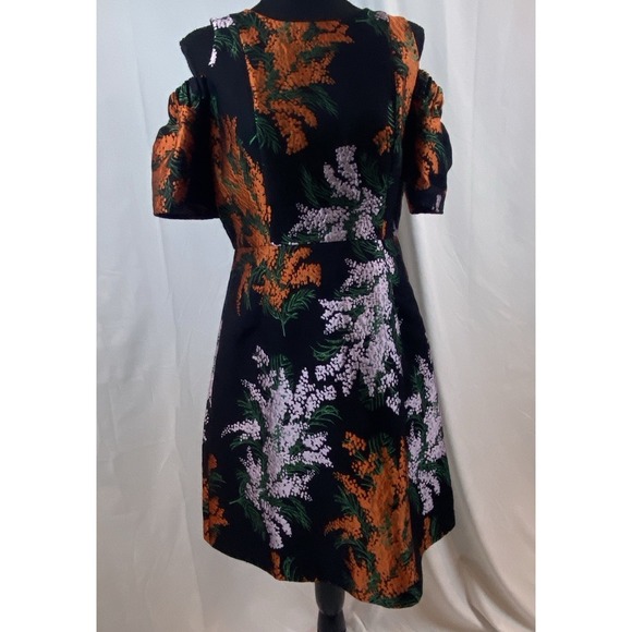 Whistles‎ Gwyneth Jacquard Off The Shoulder Sheath Dress Women's 8 - Picture 1 of 12